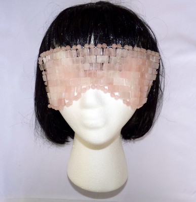 rose quartz facial eye mask